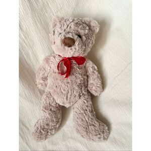Snug Teddy Bear with red bow - NWOTs